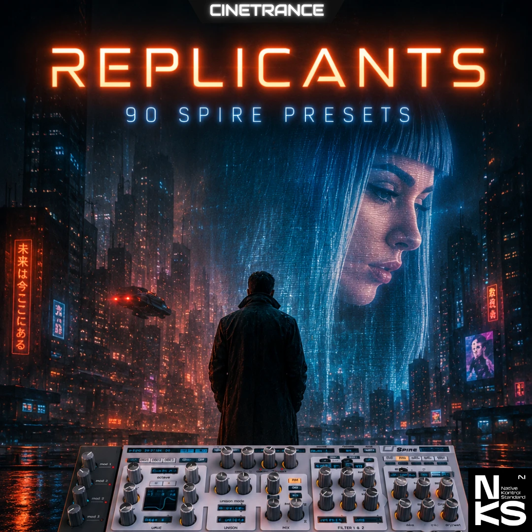 CineTrance - Replicants for Spire Presets Software GUI Artwork