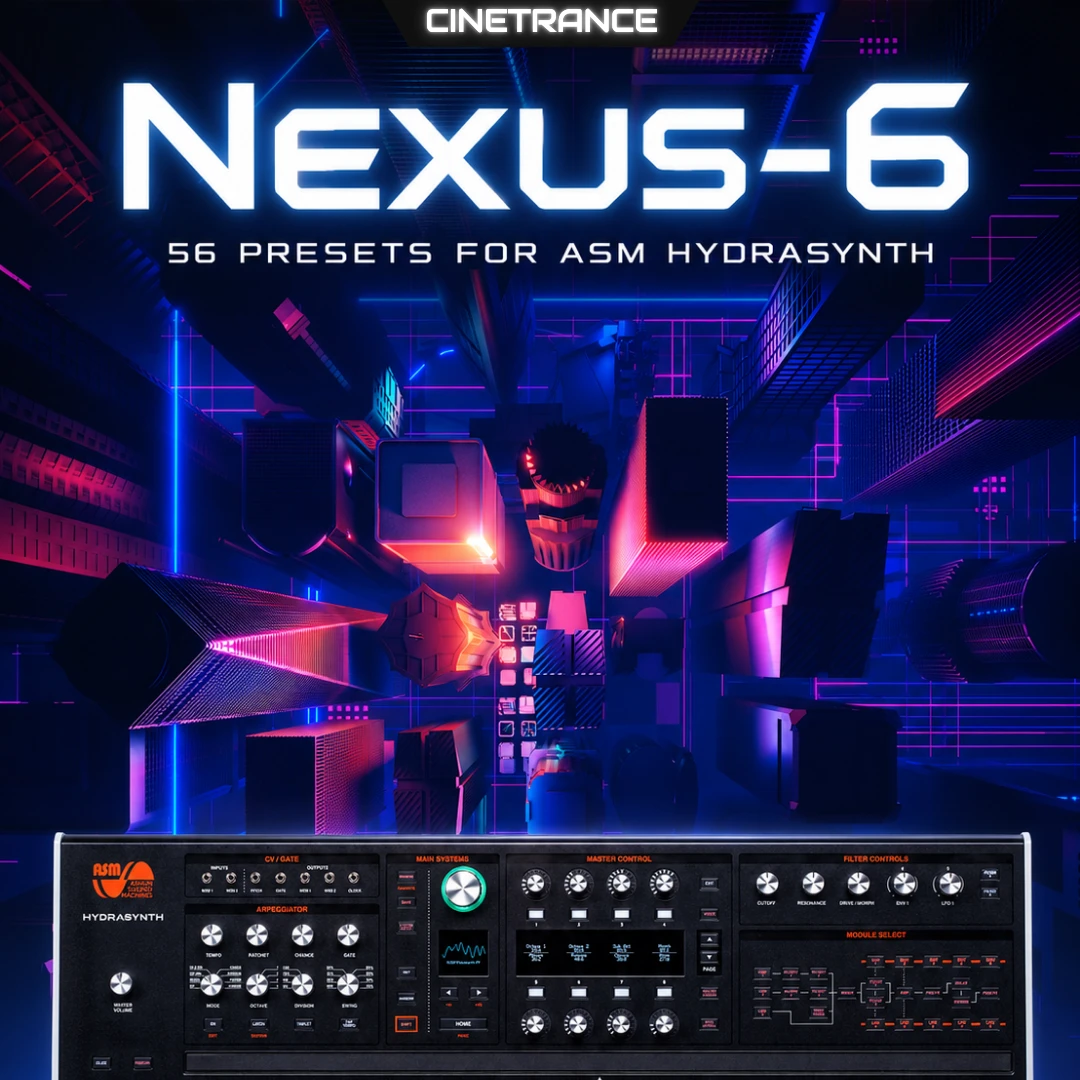 CineTrance - Nexus-6 for HydraSynth Presets Software GUI Artwork