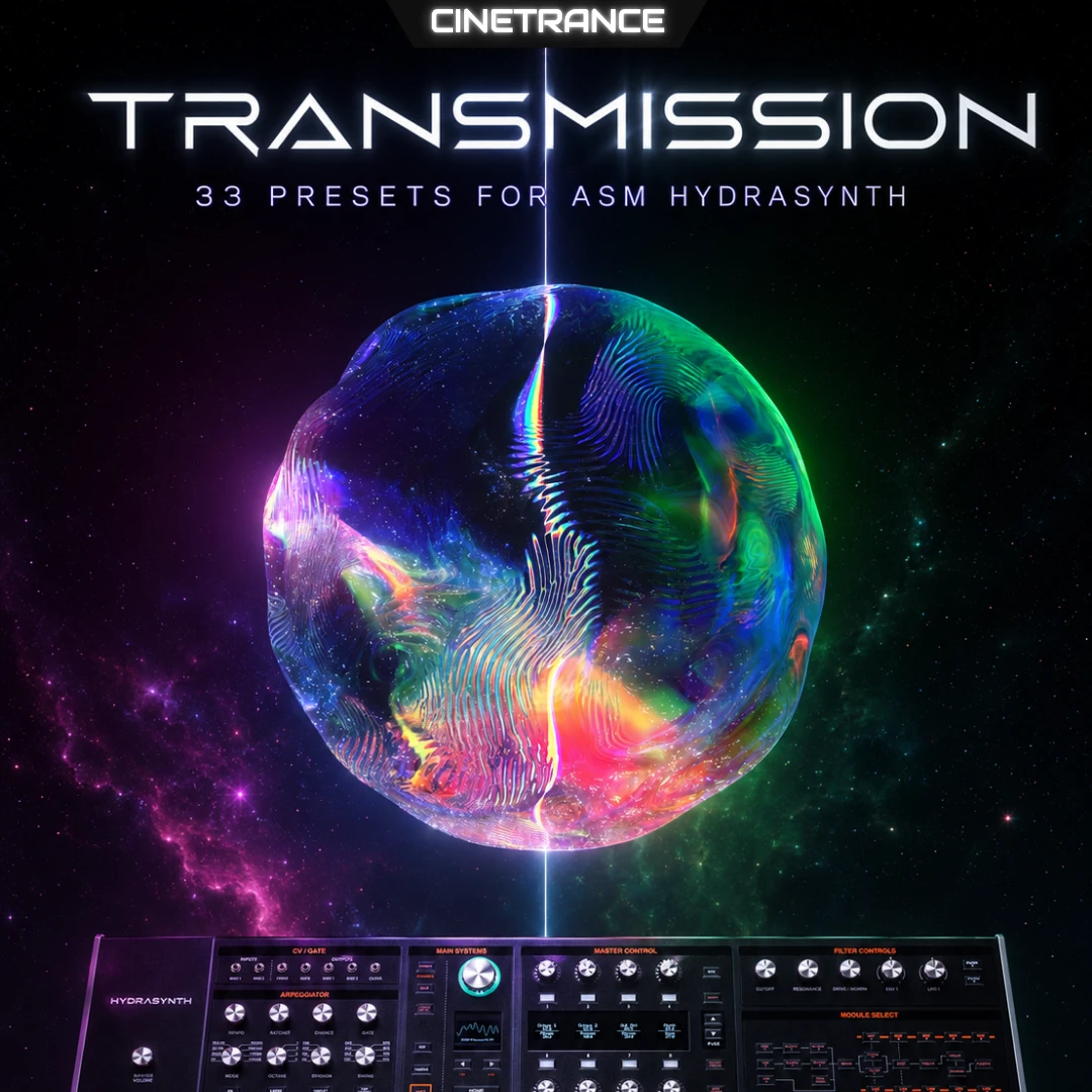 CineTrance - Transmission for HydraSynth Presets Software GUI Artwork