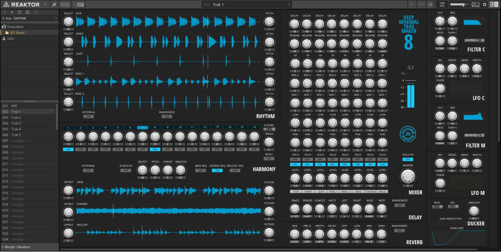 Cycles and Spots - Deep Minimal Trax Maker 8 Presets Software GUI Artwork