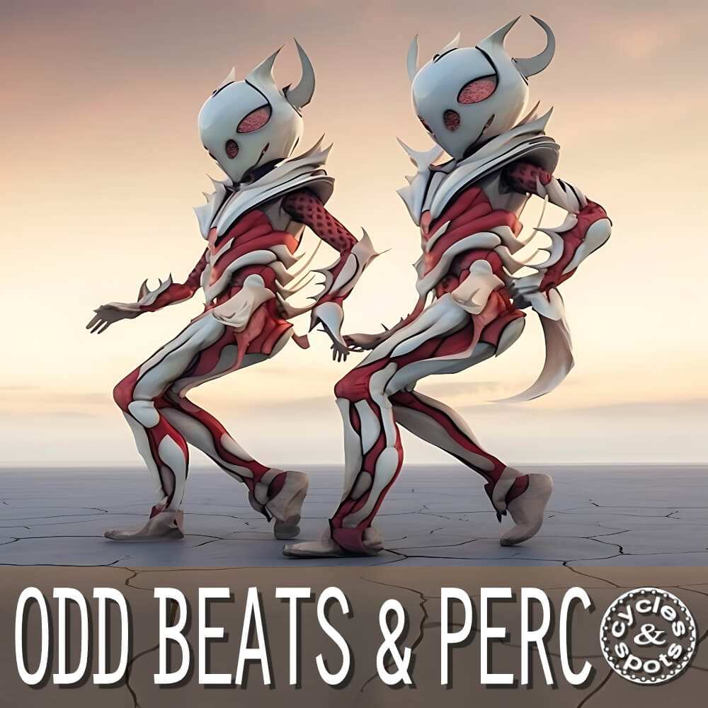 Cycles and Spots - Odd Beats & Perc Sample Packs Software GUI Artwork