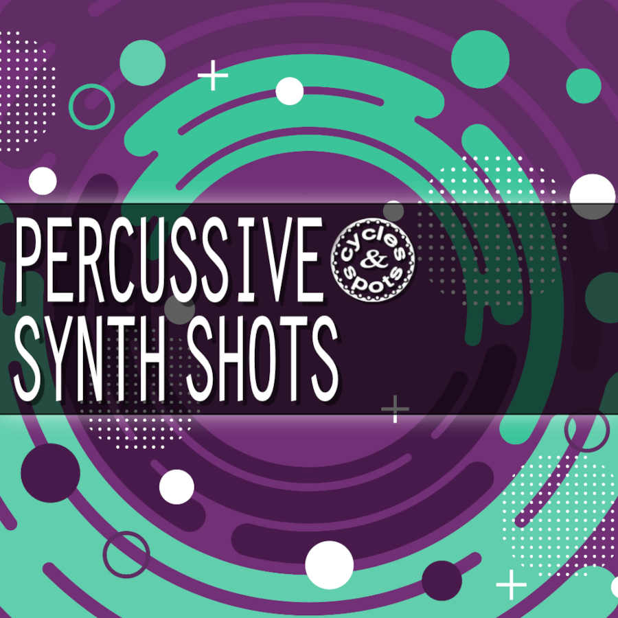 Cycles and Spots - Percussive Synth Shots Sample Packs Software GUI Artwork