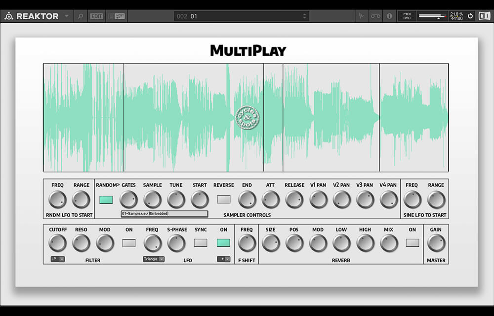 Cycles and Spots - Reaktor MultiPlay Presets Software GUI Artwork