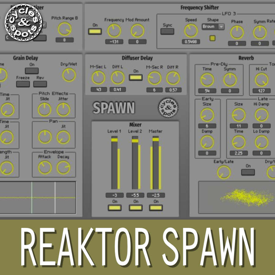 Cycles and Spots - Reaktor Spawn Presets Software GUI Artwork