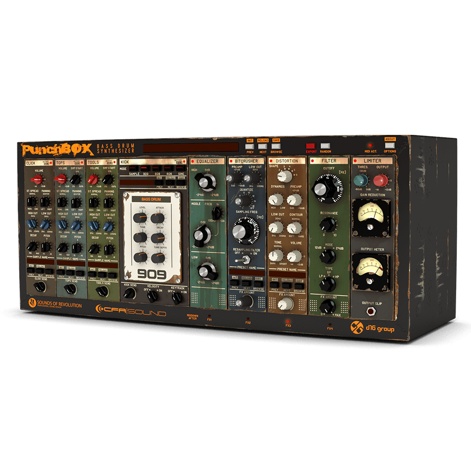 D16 Group - Punchbox 2 Plugins & FX Software GUI Artwork