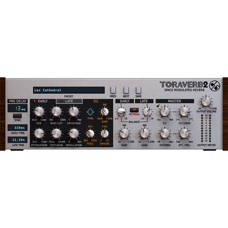 D16 Group - Toraverb 2 Plugins & FX Software GUI Artwork