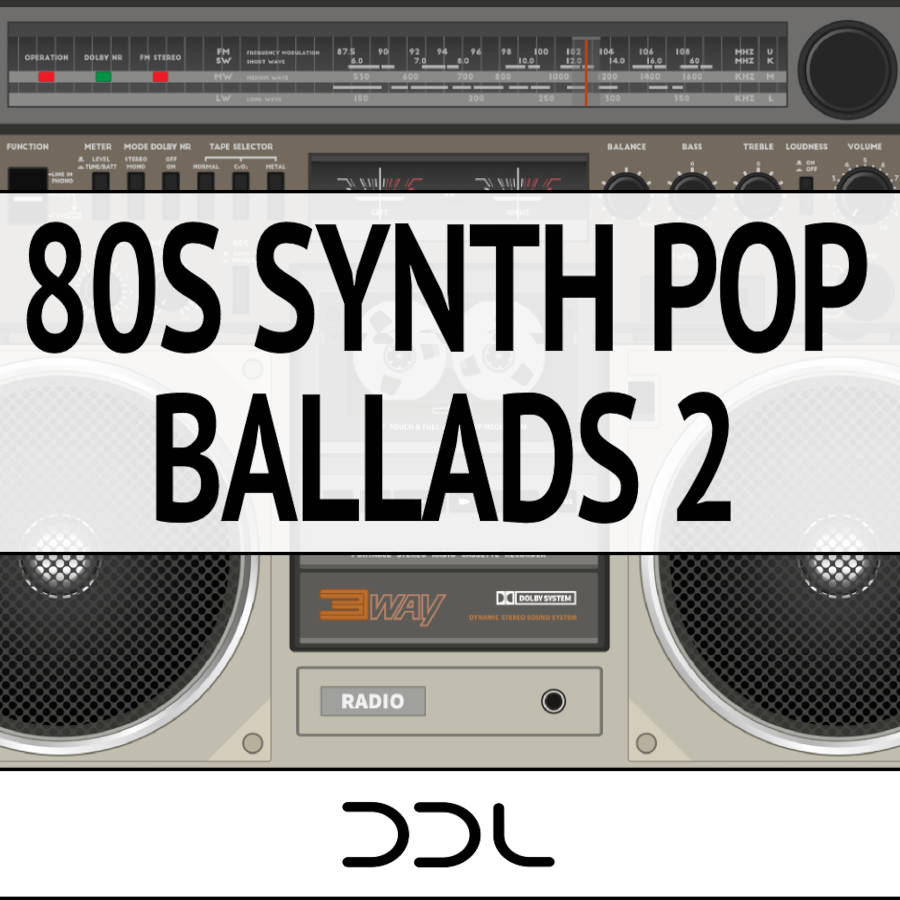 Deep Data Loops - 80s Synth Pop Ballads 2 Sample Packs Software GUI Artwork