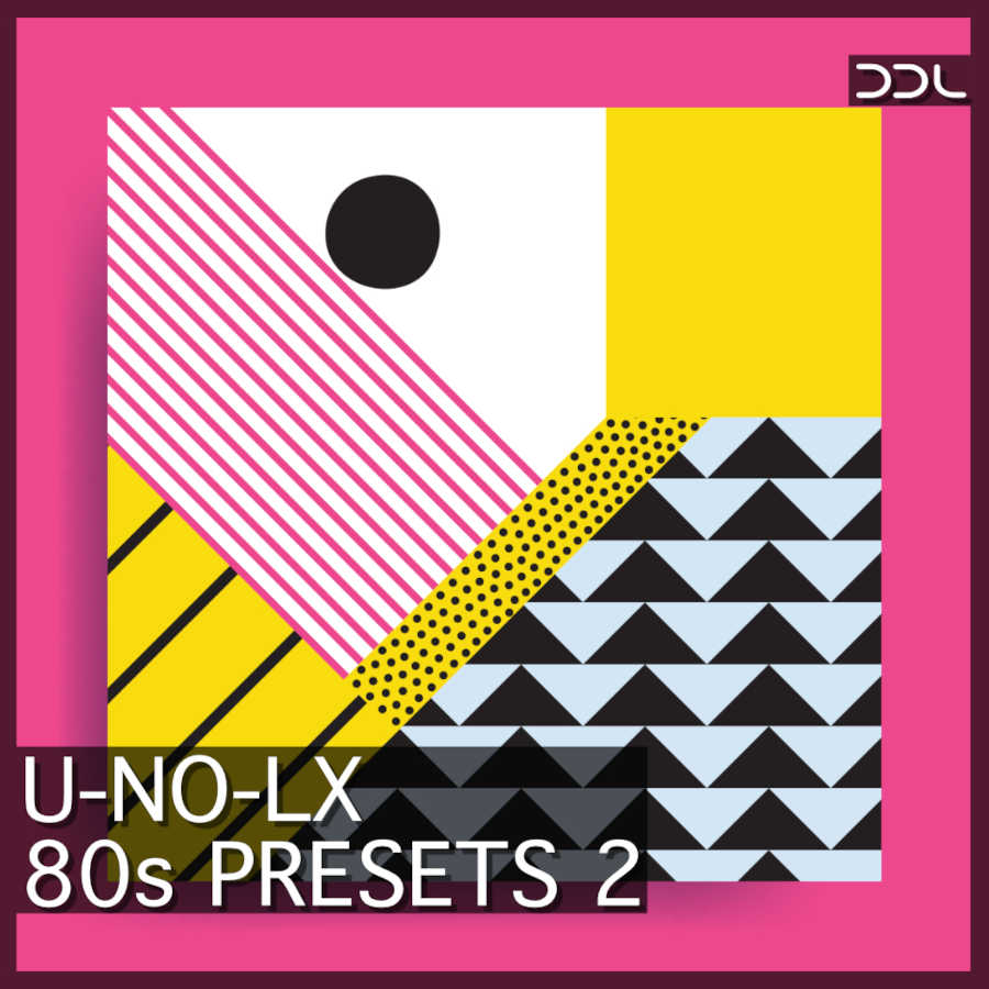 Deep Data Loops - U-No-LX 80s Presets 2 Presets Software GUI Artwork