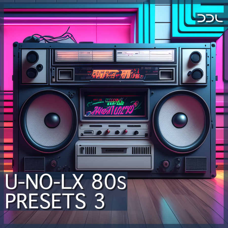 Deep Data Loops - U-No-LX 80s Presets 3 Presets Software GUI Artwork
