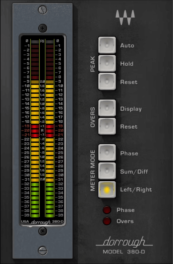 Waves - Dorrough Stereo Plugins & FX Software GUI Artwork