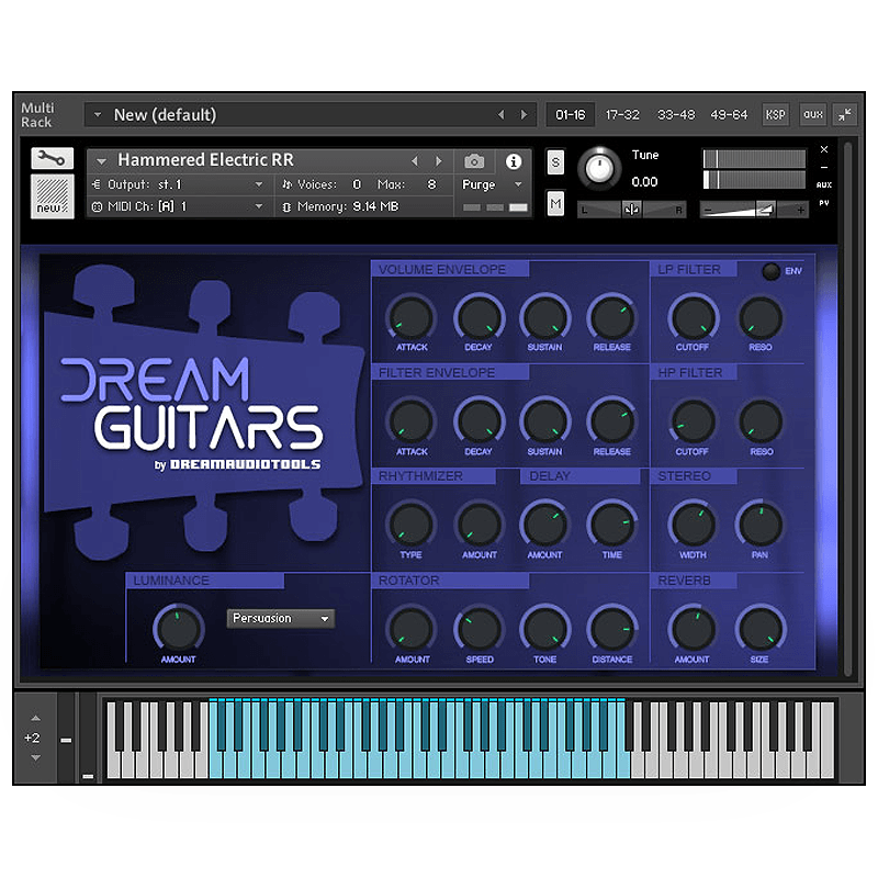Dream Audio Tools - Dream Guitars Vol 1 Kontakt Instruments Software GUI Artwork