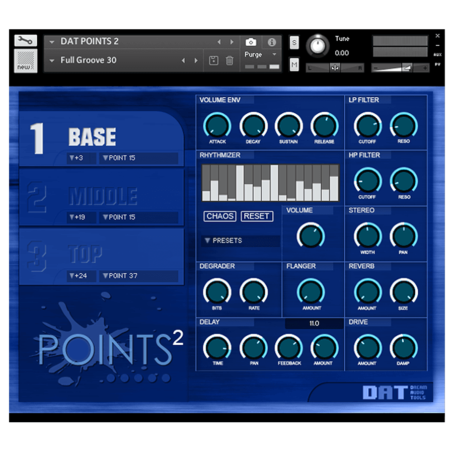 Dream Audio Tools - Points 2 Kontakt Instruments Software GUI Artwork