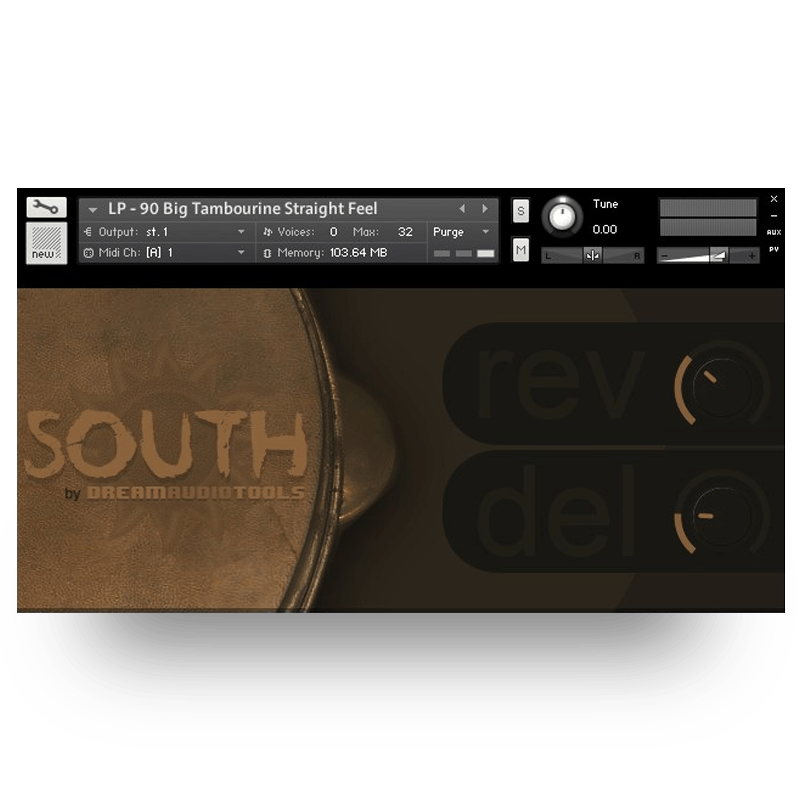 Dream Audio Tools - South Kontakt Instruments Software GUI Artwork