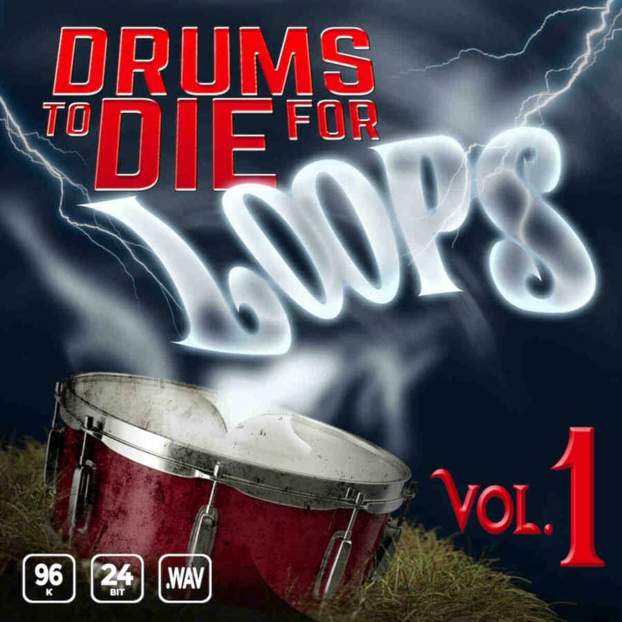 Epic Stock Media - Drums To Die For Loops Vol.1 Sample Packs Software GUI Artwork