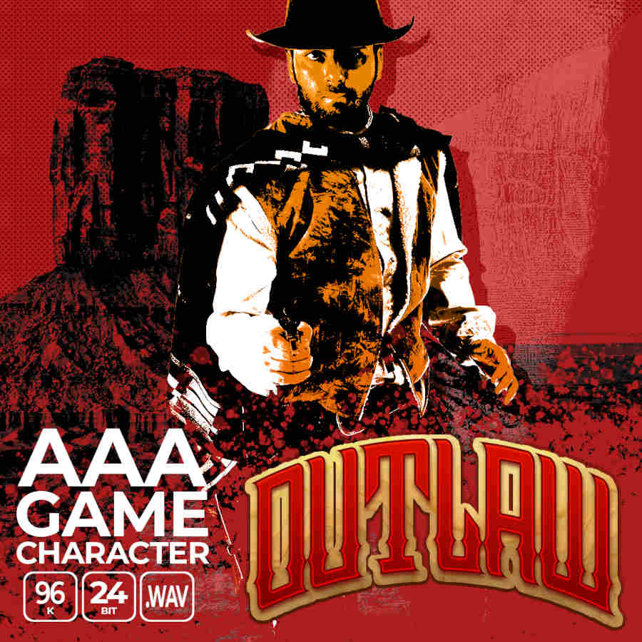 Epic Stock Media - AAA Game Character Outlaw Sample Packs Software GUI Artwork