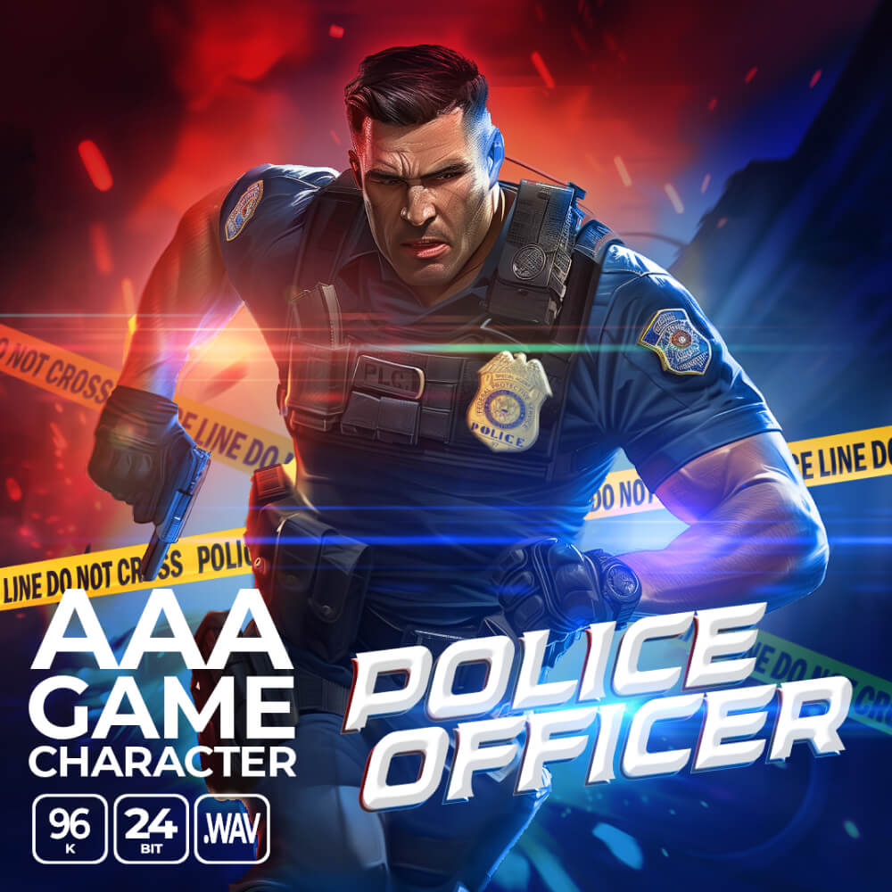 Epic Stock Media - AAA Game Character Police Officer Sample Packs Software GUI Artwork