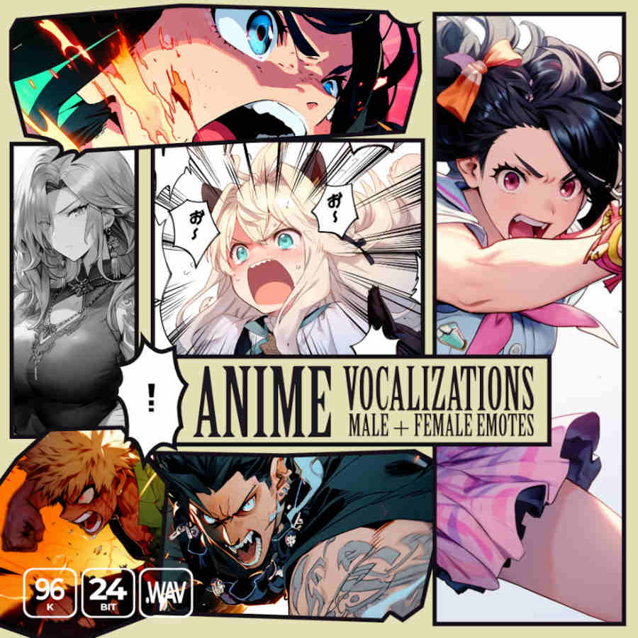 Epic Stock Media - Anime Character Vocalizations Sample Packs Software GUI Artwork