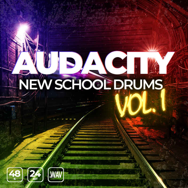 Epic Stock Media - Audacity New School Drums Vol. 1 Sample Packs Software GUI Artwork