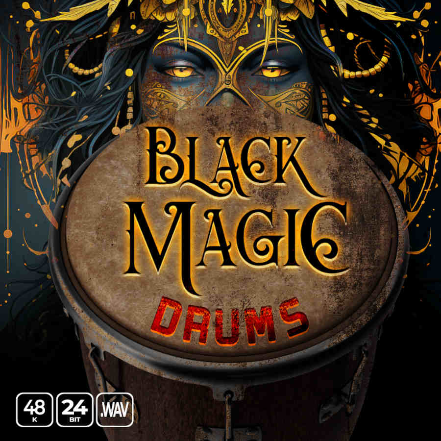 Epic Stock Media - Black Magic Drums Sample Packs Software GUI Artwork