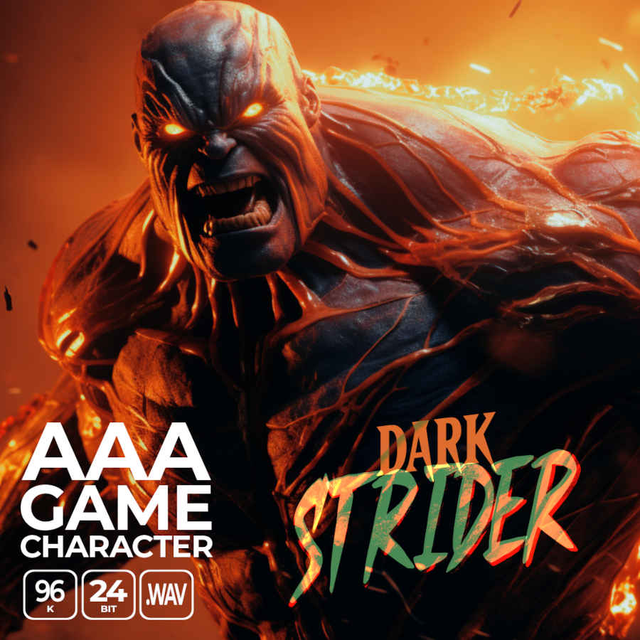 Epic Stock Media - AAA Game Character Dark Strider Sample Packs Software GUI Artwork
