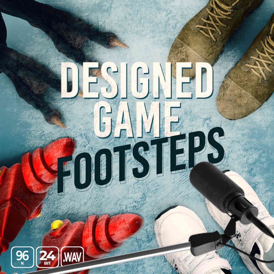 Epic Stock Media - Designed Game Footsteps Sample Packs Software GUI Artwork