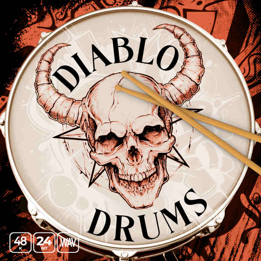 Epic Stock Media - Diablo Drums Sample Packs Software GUI Artwork