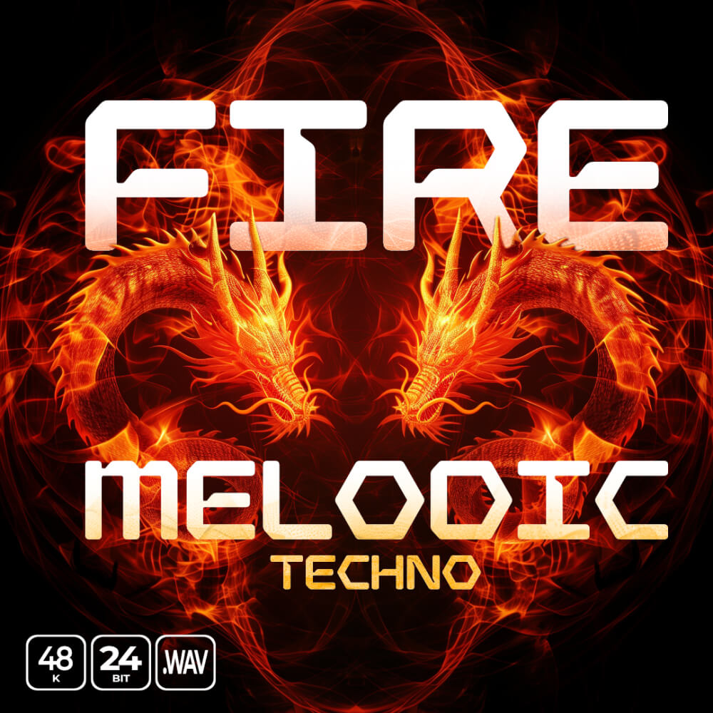 Epic Stock Media - Fire Melodic Techno Sample Packs Software GUI Artwork