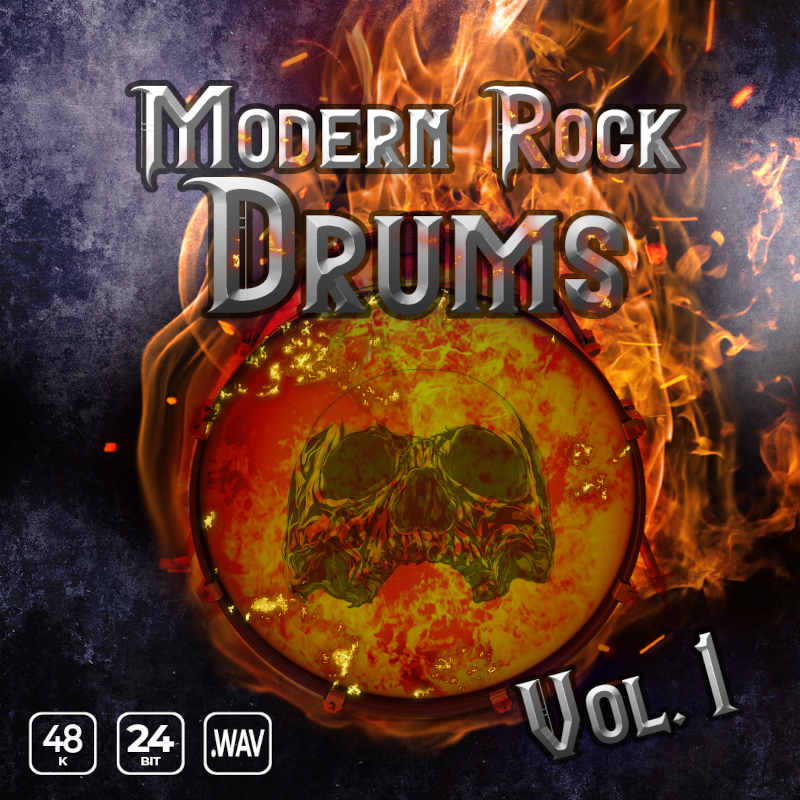 Epic Stock Media - Modern Rock Drums Vol 1 Sample Packs Software GUI Artwork