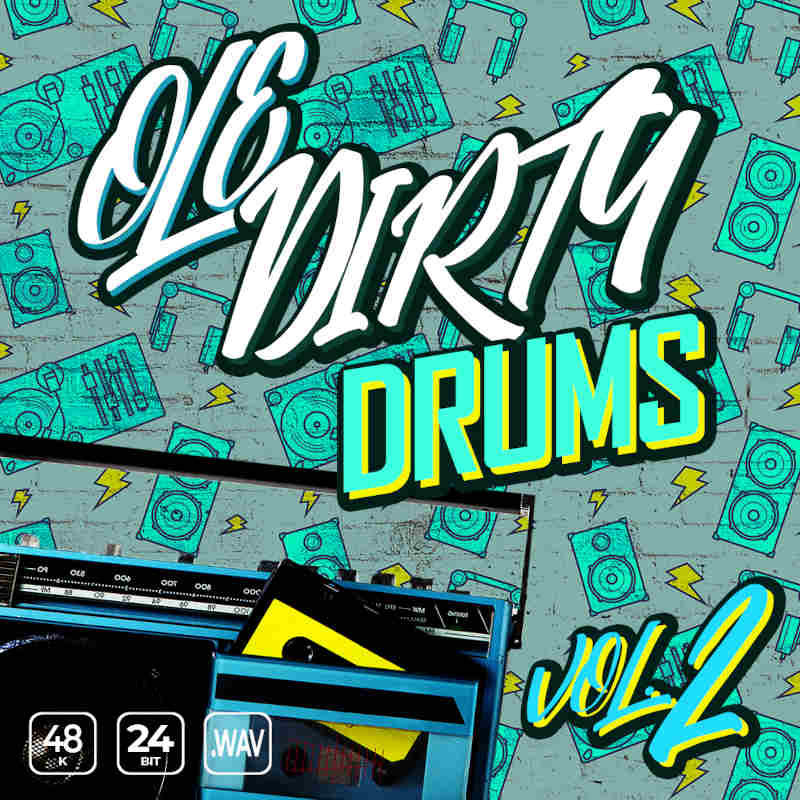 Epic Stock Media - Ole Dirty Drumz Vol 2 Sample Packs Software GUI Artwork