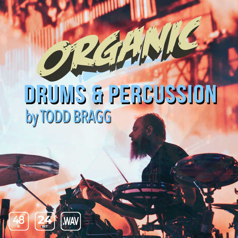 Epic Stock Media - Organic Drums & Percussion by Todd Bragg Sample Packs Software GUI Artwork