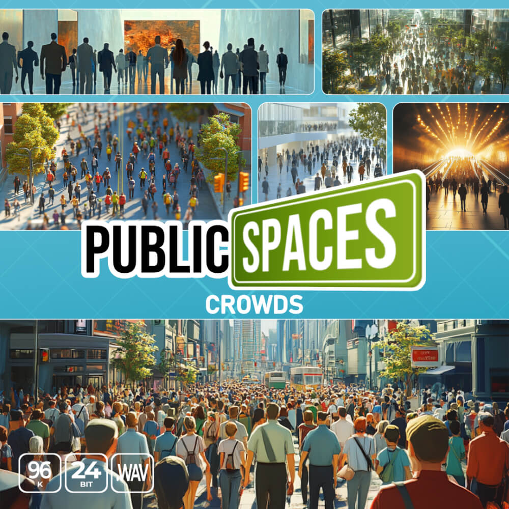 Epic Stock Media - Public Spaces - Crowds, Walla and Everyday Ambiences Sample Packs Software GUI Artwork