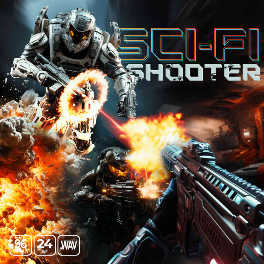 Epic Stock Media - Sci-fi Shooter Game Sample Packs Software GUI Artwork