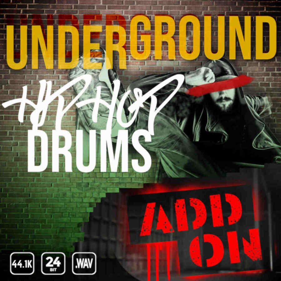 Epic Stock Media - Underground Hip Hop Drums 2 - The Add On Sample Packs Software GUI Artwork