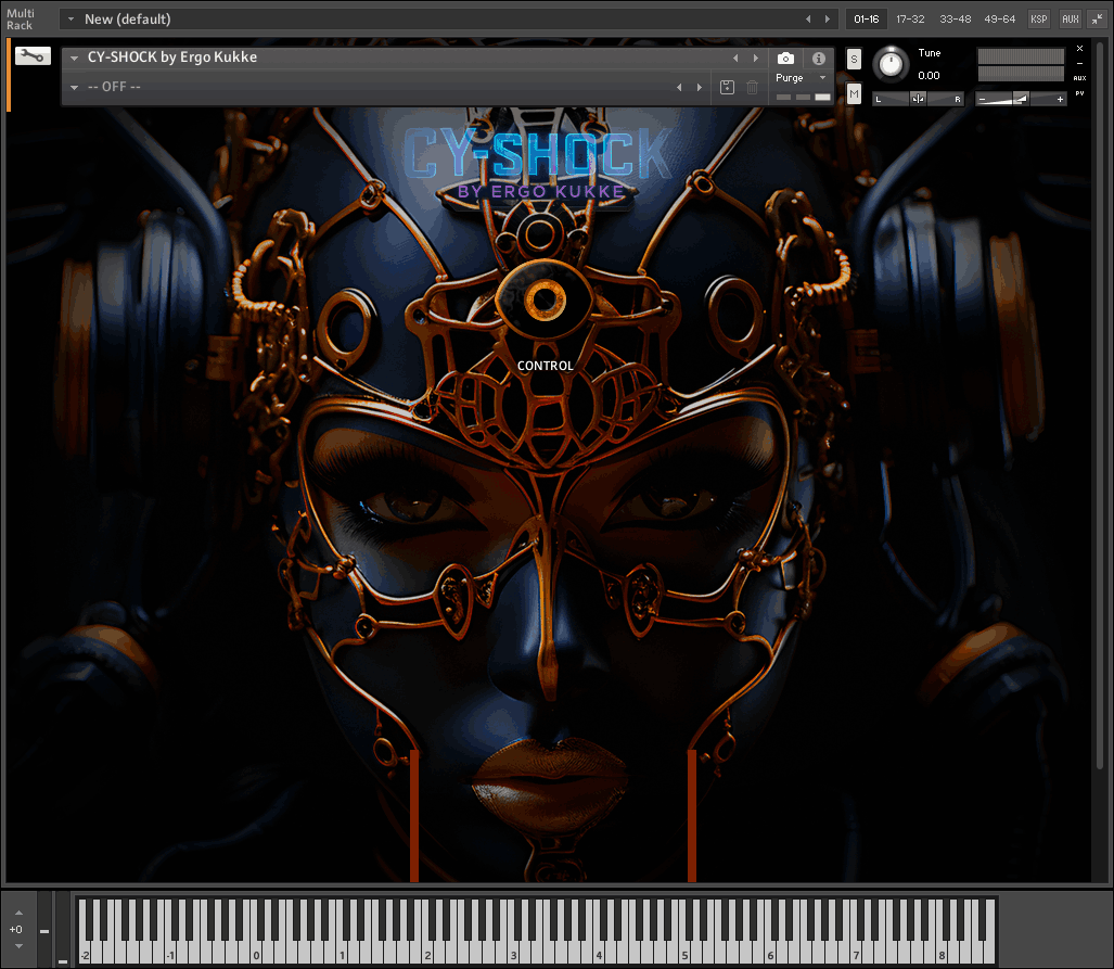 Ergo Kukke - Cy-Shock Kontakt Instruments Software GUI Artwork