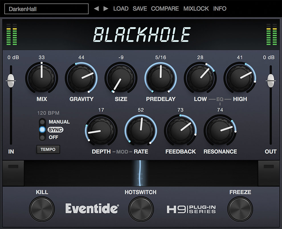 Eventide - Blackhole Plugins & FX Software GUI Artwork