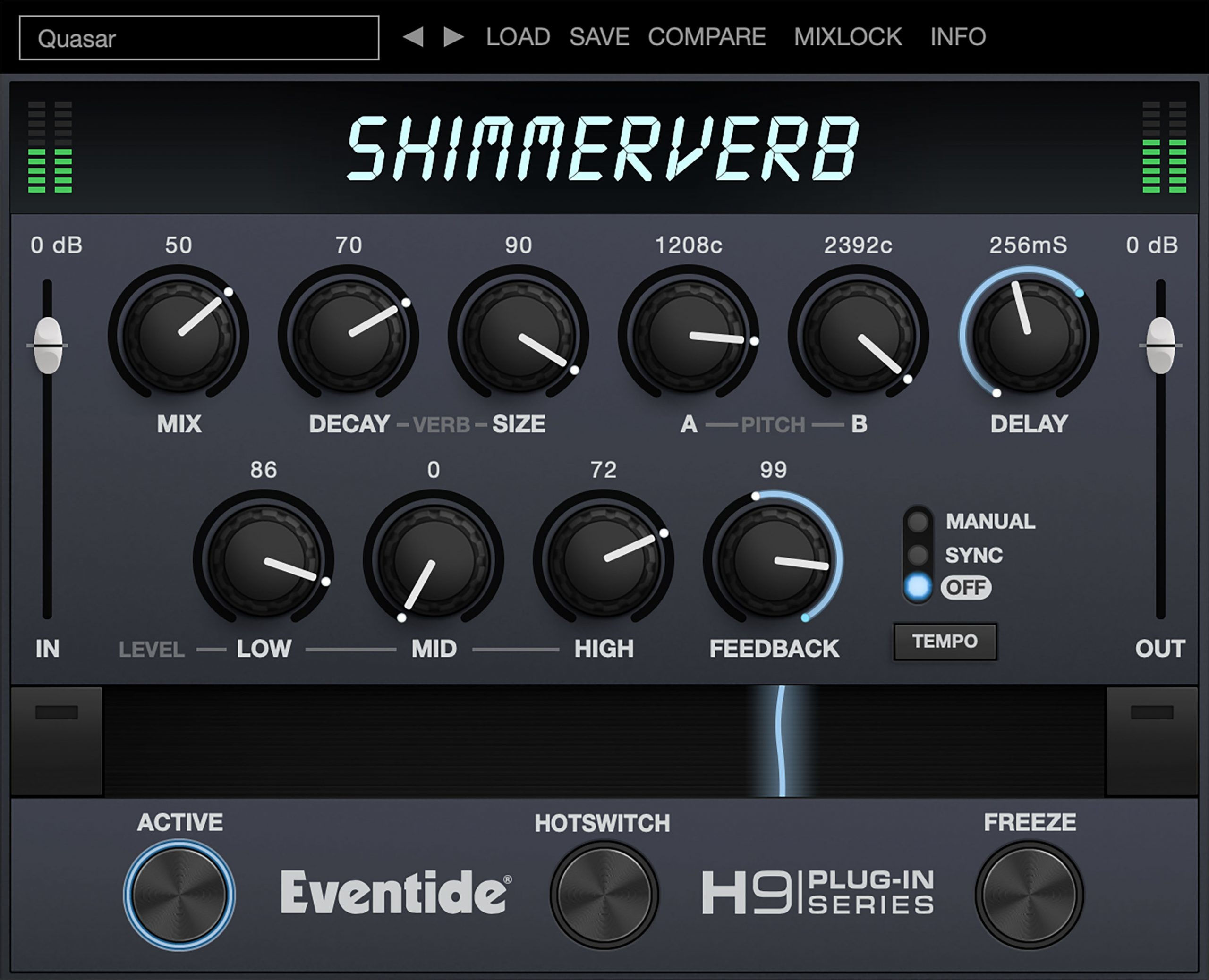 Eventide - ShimmerVerb Plugins & FX Software GUI Artwork