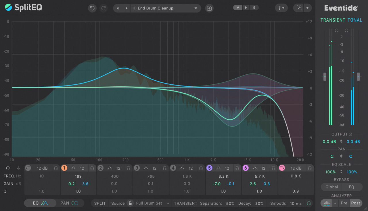 Eventide - SplitEQ Plugins & FX Software GUI Artwork