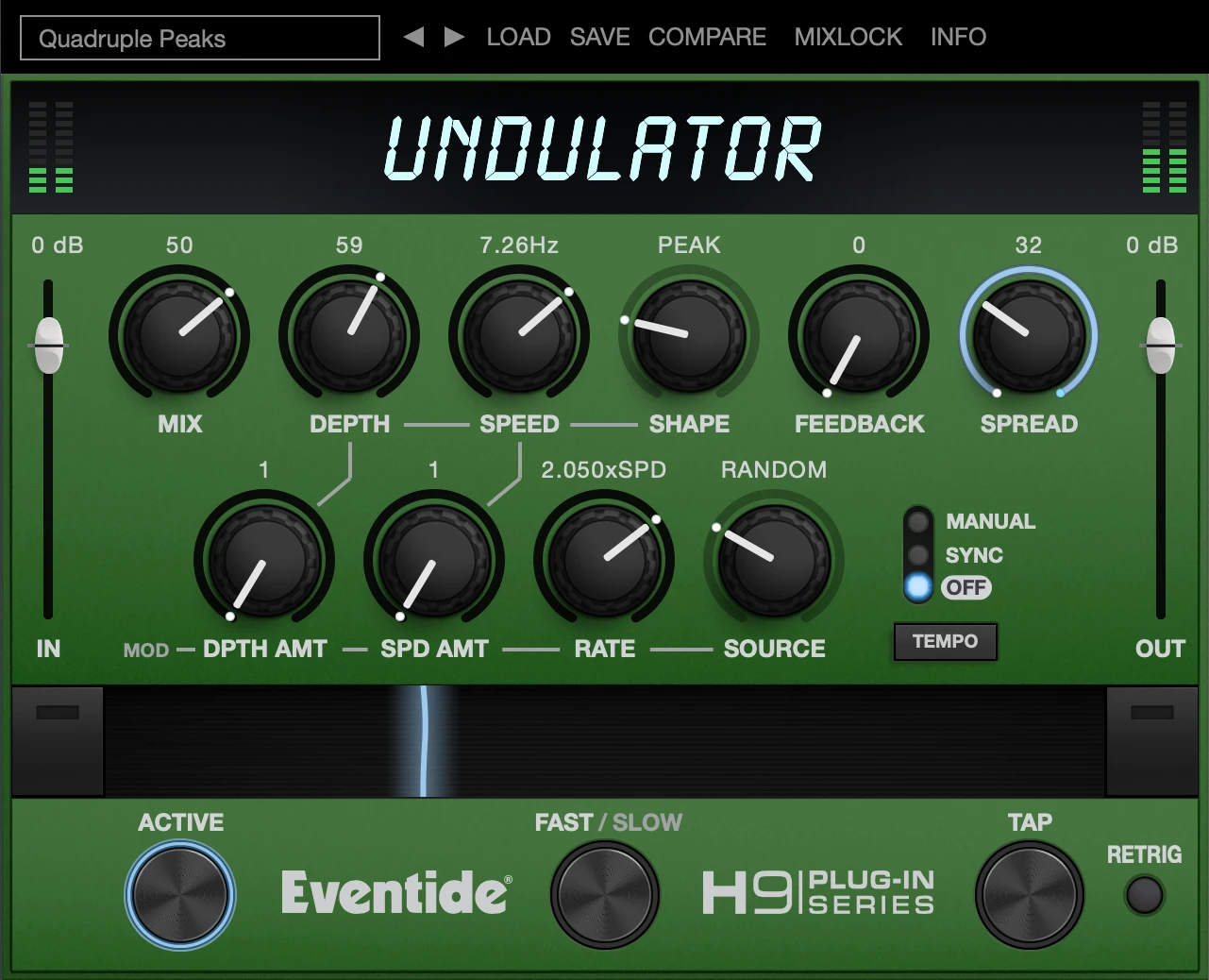 Eventide - Undulator Plugins & FX Software GUI Artwork