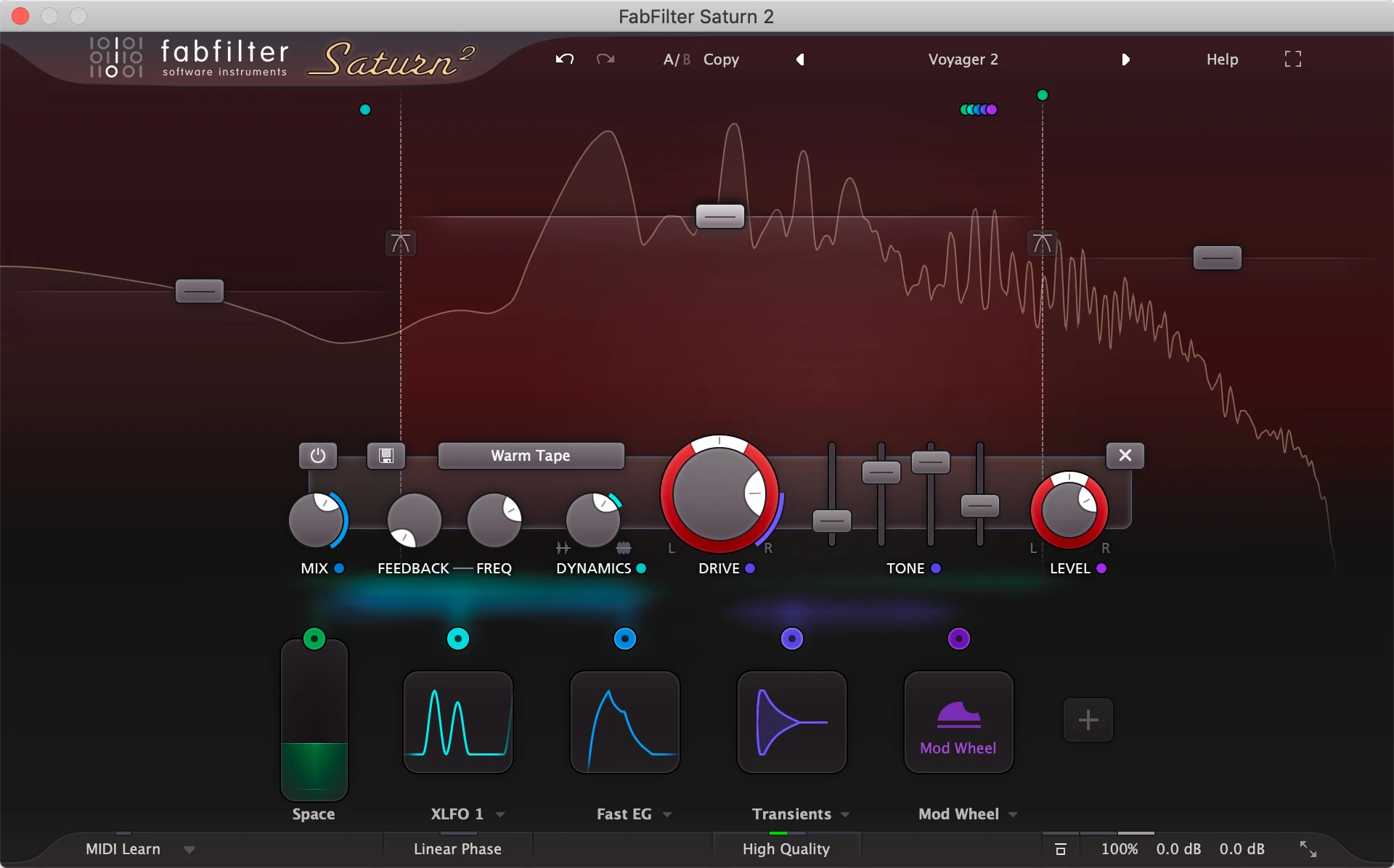 FabFilter - FabFilter Saturn 2 Plugins & FX Software GUI Artwork
