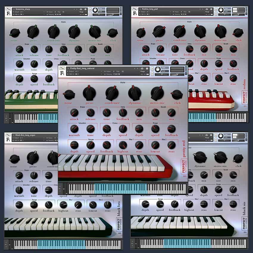 Ferpect Instruments - Melodica Instruments Bundle Kontakt Instruments Software GUI Artwork
