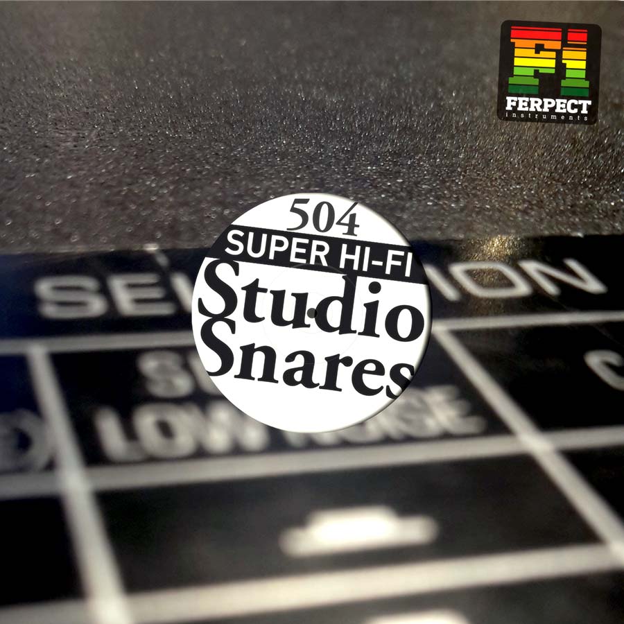 Ferpect Instruments - Super Hi-Fi Snares Sample Packs Software GUI Artwork