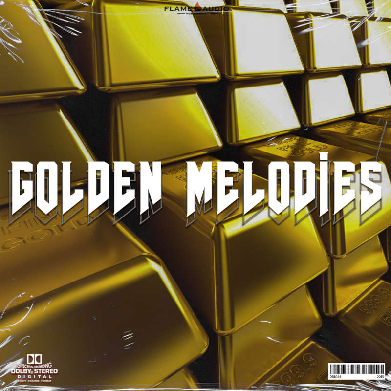 Flame Audio - Golden Melodies Sample Packs Software GUI Artwork