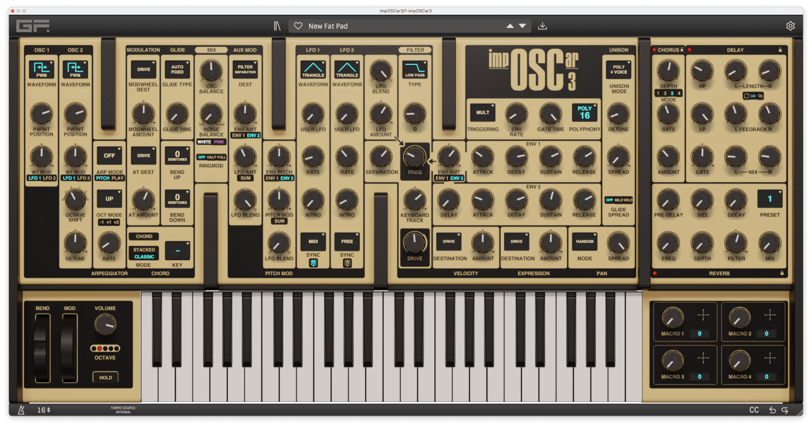 GForce Software - ImpOSCar3 Plugins & FX Software GUI Artwork