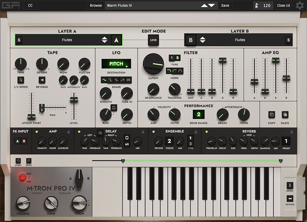 GForce Software - M-Tron Pro IV Plugins & FX Software GUI Artwork
