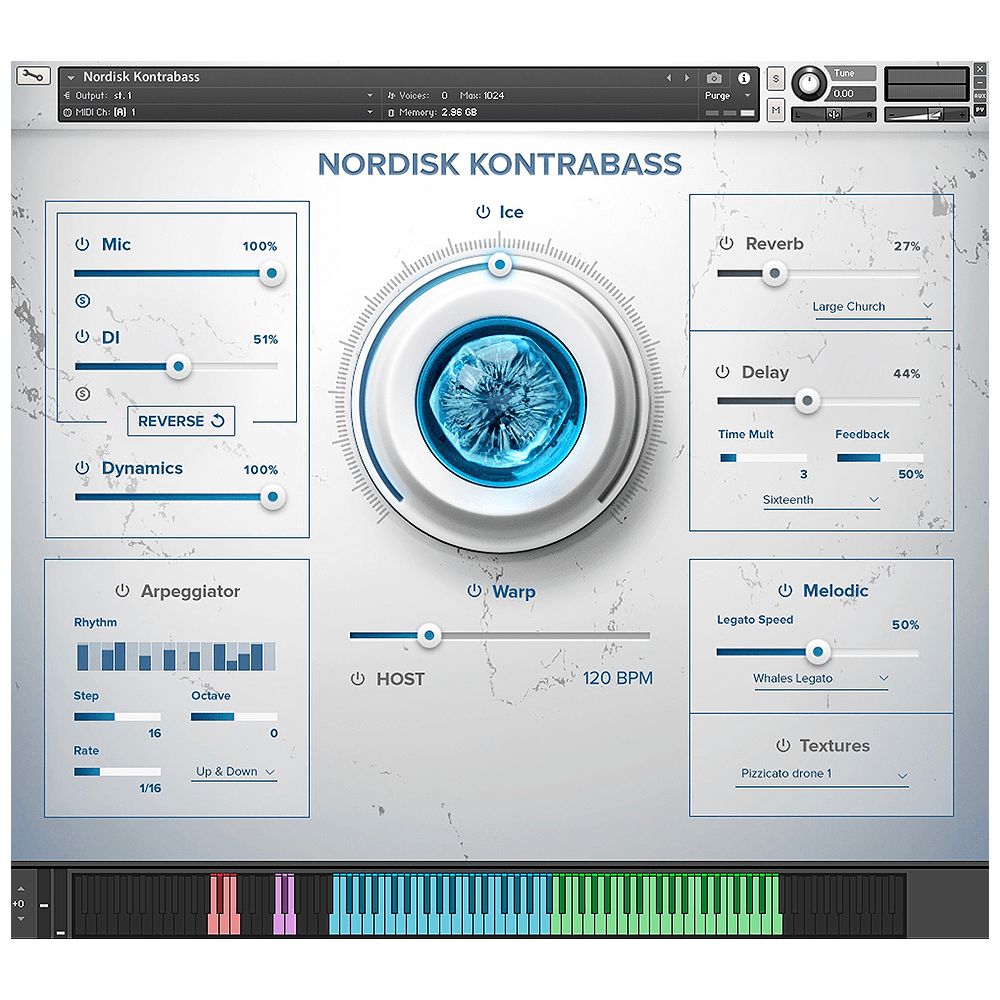 HAVE Audio - Nordisk Kontrabass Kontakt Instruments Software GUI Artwork