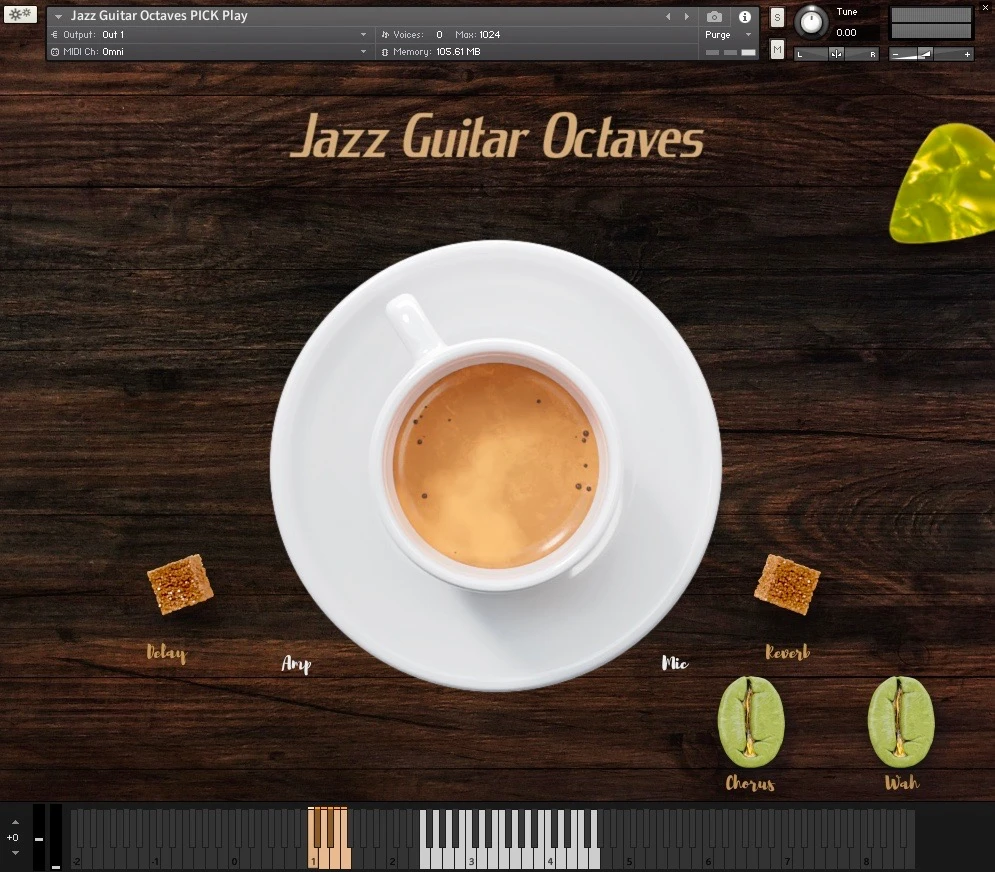 HAVE Audio - Jazz Guitar Octaves Kontakt Instruments Software GUI Artwork