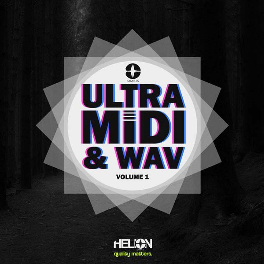 Helion Samples - Ultra MIDI & WAV Volume 1 Sample Packs Software GUI Artwork