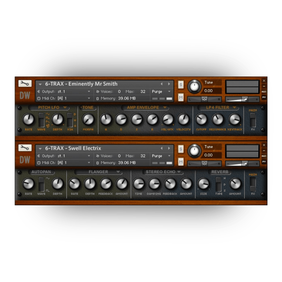 Hideaway Studio - 6-Trax Kontakt Instruments Software GUI Artwork