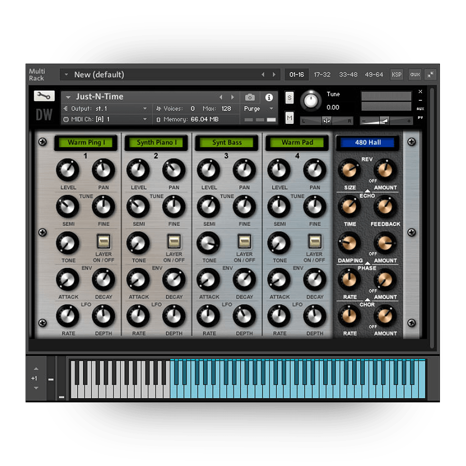 Hideaway Studio - Monopolyphonix Kontakt Instruments Software GUI Artwork