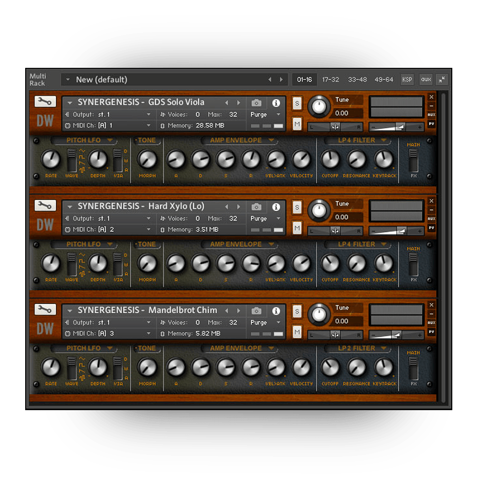 Hideaway Studio - Synergenesis Kontakt Instruments Software GUI Artwork